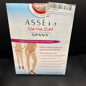 Women's ASSETS Red Hot Label by SPANX Beige High-Waist Shaper Panty Size D
